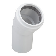 Отвод Pro Aqua Stilte Plus d58 мм 30° пластиковый шумопоглощающий для внутренней канализации - фото 1