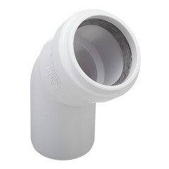 Изображение товара Отвод Pro Aqua Stilte Plus d58 мм 45° пластиковый шумопоглощающий для внутренней канализации