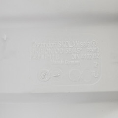 Отвод Ostendorf SKB d58 мм 45° пластиковый бесшумный для внутренней канализации (332120) - фото 2