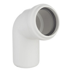 Отвод Ostendorf SKB d58 мм 67° пластиковый бесшумный для внутренней канализации (332130) - фото 1