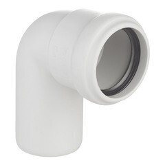 Отвод Ostendorf SKB d58 мм 87° пластиковый бесшумный для внутренней канализации (332140) - фото 1