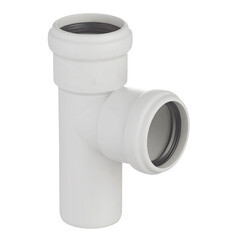 Изображение товара Тройник Ostendorf SKEA d58х58 мм 87° пластиковый бесшумный для внутренней канализации (332400)