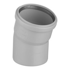 Изображение товара Отвод Ostendorf HTB d90 мм 15° пластиковый для внутренней канализации (114100)