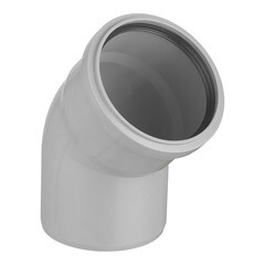 Изображение товара Отвод Ostendorf HTB d90 мм 45° пластиковый для внутренней канализации (114120)