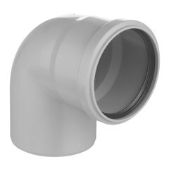 Отвод Ostendorf HTB d90 мм 87° пластиковый для внутренней канализации (114140) - фото 1