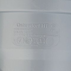 Отвод Ostendorf HTB d90 мм 87° пластиковый для внутренней канализации (114140) - фото 9