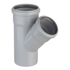 Изображение товара Тройник Ostendorf HTEA d90х75 мм 45° пластиковый для внутренней канализации (114210)