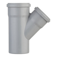 Тройник Ostendorf HTEA d90х75 мм 45° пластиковый для внутренней канализации (114210) - фото 3