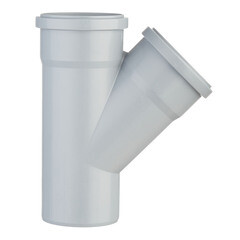 Тройник Ostendorf HTEA d90 мм 45° пластиковый для внутренней канализации (114200) - фото 2