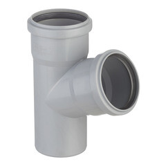 Тройник Ostendorf HTEA d75 мм 67° пластиковый для внутренней канализации (113300) - фото 1