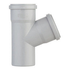 Тройник Ostendorf HTEA d75 мм 67° пластиковый для внутренней канализации (113300) - фото 3