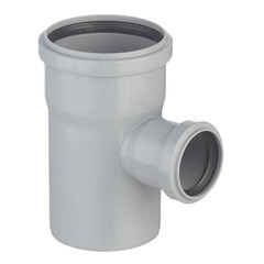 Тройник Ostendorf HTEA d90х50 мм 87° пластиковый для внутренней канализации (114420) - фото 1