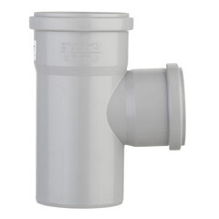 Тройник Ostendorf HTEA d90х75 мм 87° пластиковый для внутренней канализации (114410) - фото 3