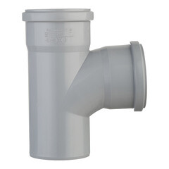 Тройник Ostendorf HTEA d90 мм 87° пластиковый для внутренней канализации (114400) - фото 3