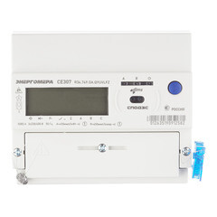 Счетчик электроэнергии Энергомера CE307 трехфазный двухтарифный электронный 5(80) А на DIN-рейку/монтажную плату - фото 2
