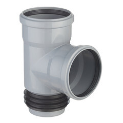 Тройник восстановитель раструба Ostendorf HTSA d110 мм 87° пластиковый для внутренней канализации (115740) - фото 1