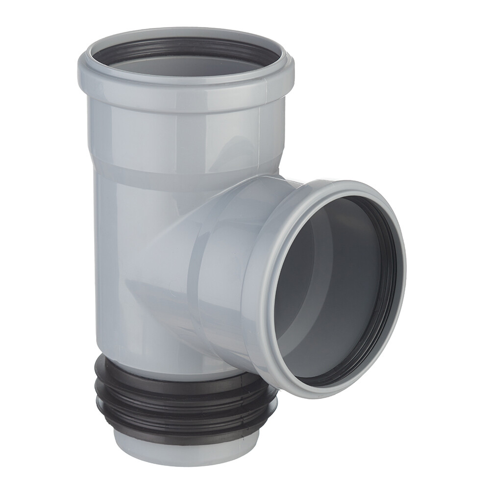 Изображение товара Тройник восстановитель раструба Ostendorf HTSA 110 мм 87° пластиковый для внутренней канализации