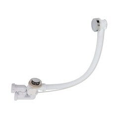 Изображение товара Сифон для ванны Aquanet V55R 1 1/2х50 мм регулируемый полуавтомат с выпуском d70 мм с переливом (264949)