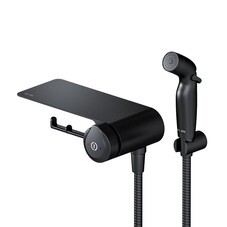 Смеситель с гигиеническим душем встраиваемый AM.PM X-Joy со скрытой частью в комплекте черный (F0H85A822)