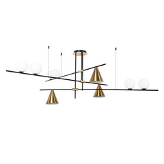 Люстра потолочная Arte Lamp Jacob E27 360 Вт 10 кв.м (A7029PL-9BK) - фото 1