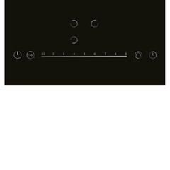 Варочная панель электрическая Lex EVH 431A BL 3 конфорки черная - фото 2