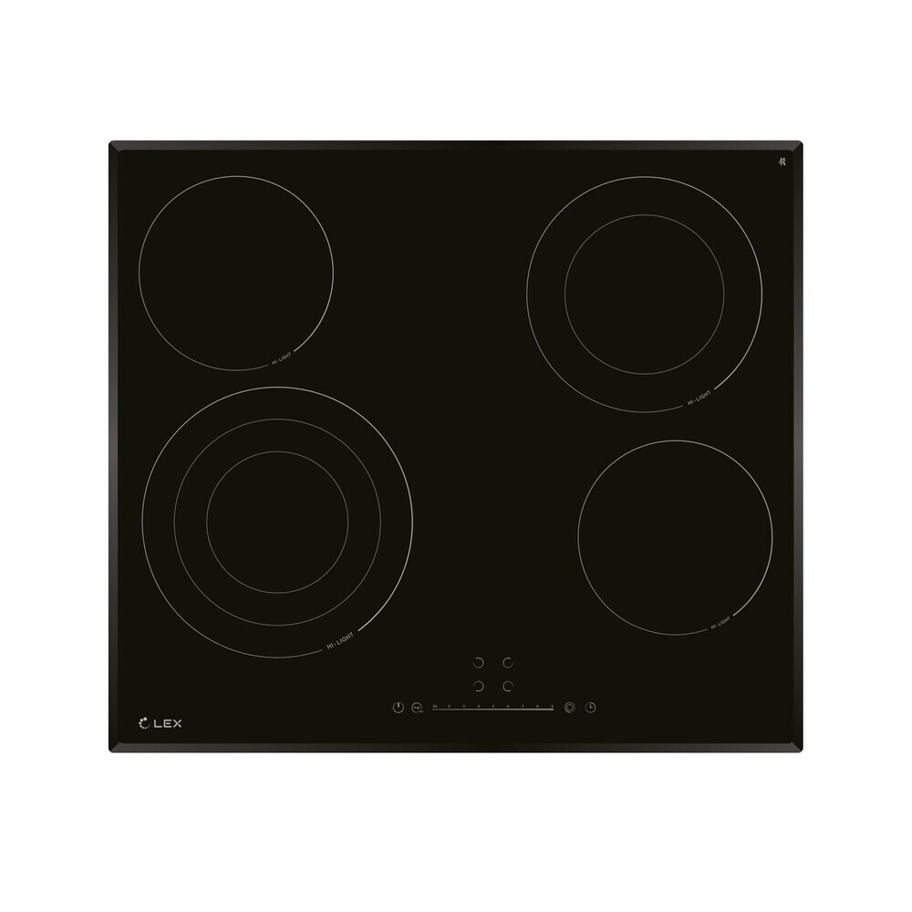 Изображение товара Варочная панель электрическая Lex EVH 642C BL 4 конфорки черная