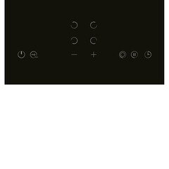 Варочная панель электрическая Lex EVH 641A BL 4 конфорки черная - фото 2