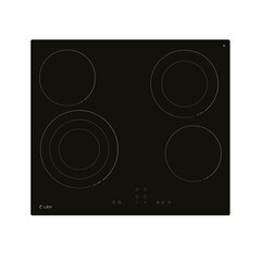 Варочная панель электрическая Lex EVH 642B BL 4 конфорки черная