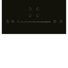 Варочная панель электрическая Lex EVH 642D BL 4 конфорки черная - фото 2