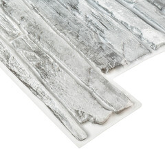 Панель ПВХ 980х500х3 мм цифровая печать Grace серый камень 0,49 кв.м - фото 4