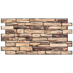 Панель ПВХ 982х498х3 мм цифровая печать Grace светло-коричневый камень 0,49 кв.м - фото 1