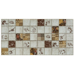 Изображение товара Панель ПВХ 964х484х3 мм цифровая печать Grace плитка эспрессо 0,47 кв.м