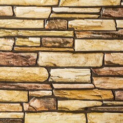 Панель самоклеящаяся ПВХ 475х475х3 мм Grace коричневый камень 0,23 кв.м - фото 3