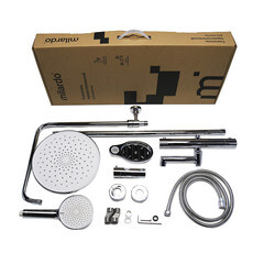 Душевая система Milardo Ideal Spa с верхним душем с лейкой с изливом хром (ILSSBTHM06) - фото 7