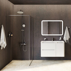 Душевая система Iddis Shelfy с верхним душем с лейкой с изливом хром (SHESBBTi06) - фото 7