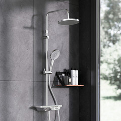 Душевая система Damixa Apollo с верхним душем с лейкой хром (947760000) - фото 2