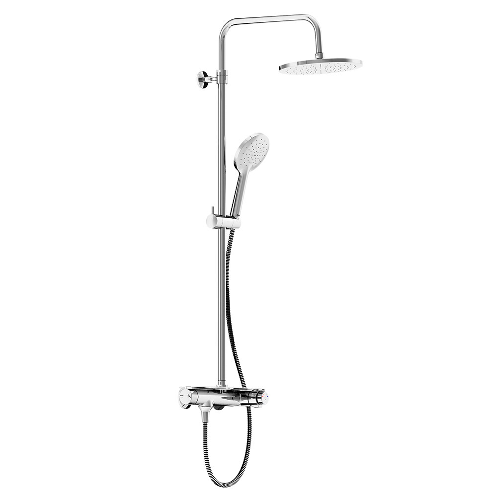 Душевая система Damixa Jupiter с верхним душем с лейкой хром (977750000)