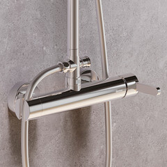 Душевая система Damixa Scandinavian Pure с верхним душем с лейкой хром (936710000) - фото 6