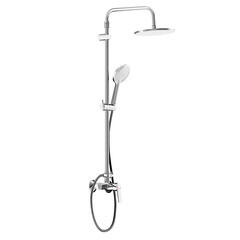Душевая система Damixa Jupiter с верхним душем с лейкой хром (977710000) - фото 1