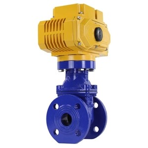 Задвижка клиновая фланцевая DN100 PN16 с электроприводом DN.ru (D040-00778)