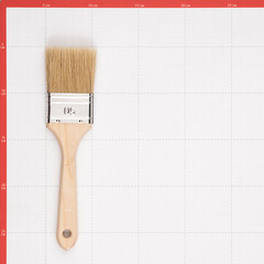 Кисть плоская натуральная щетина деревянная ручка Wenzo Wood 50х14 мм для эмалей и лаков на алкидной основе - фото 3