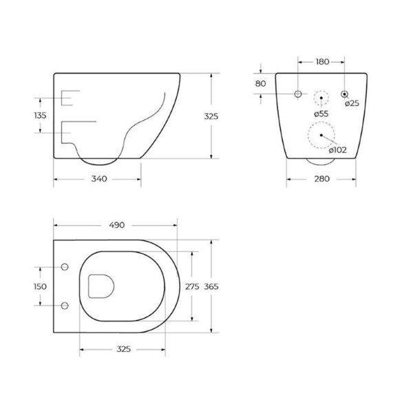Комплект инсталляции Geberit Delta с унитазом BelBagno Uno с кнопкой ...