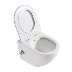 Унитаз подвесной BelBagno Uno безободковый с функцией биде и сиденьем дюропласт микролифт (BB3105CHR-BS/SC) - фото 8