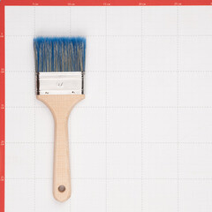 Кисть плоская смешанная щетина деревянная ручка Wenzo Wood 70х14 мм для красок на водной основе - фото 3