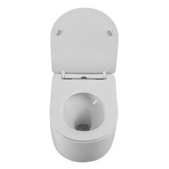 Унитаз подвесной BelBagno Soft-Tor безободковый с сиденьем дюропласт микролифт смыв торнадо (BB084CH-TOR/BB2034SC) - фото 5