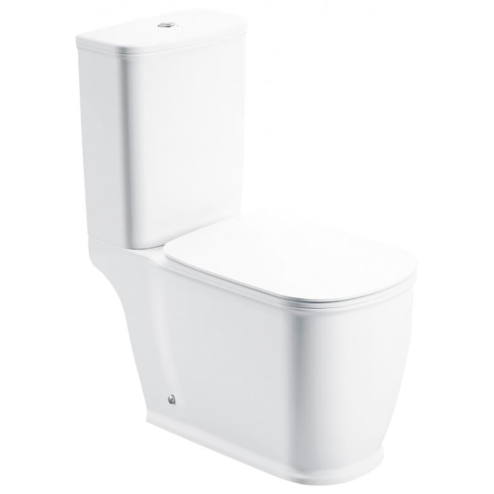 Изображение товара Унитаз-компакт безободковый BelBagno Prado с сиденьем микролифт глянцевый белый