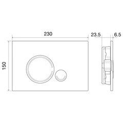 Клавиша смыва для инсталляций BelBagno Sfera хром (BB015-SR-CHROME) - фото 4