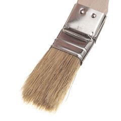 Кисть радиаторная натуральная щетина деревянная ручка 25х8,5 мм для эмалей и лаков на алкидной основе - фото 5
