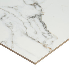 Керамогранит Lavelly Calacatta Palace белый полированный 600х600х8,2 мм (4 шт.=1,44 кв.м) - фото 7