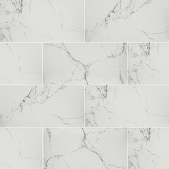 Керамогранит Lavelly Calacatta Palace белый полированный 1200х600х8,5 мм (2 шт.=1,44 кв.м) - фото 9